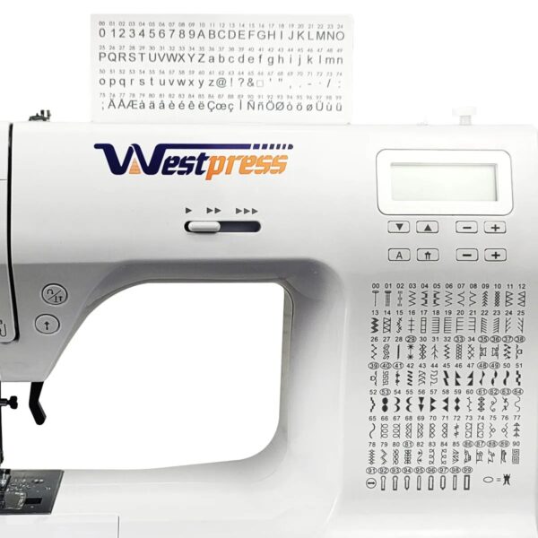 Maquina de Costura Portatil 200 Pontos para Tecidos Leves, Medios e Pesados WEST-50100 Bivolt Westpress