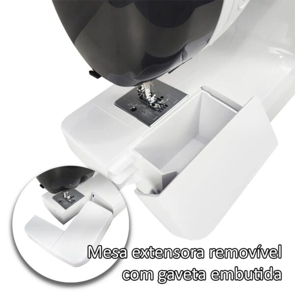 Máquina de Costura Portátil 60 Pontos para Tecidos Leves, Médios e Pesados WEST-5060 Bivolt Westpress - Image 3